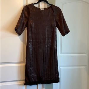 Beyond stunning short brown bubble dress
